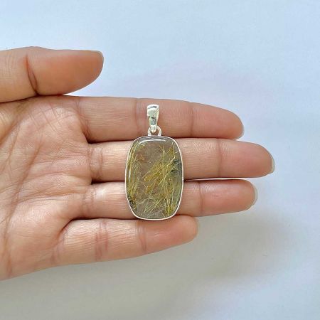 Golden Rutile Pendant