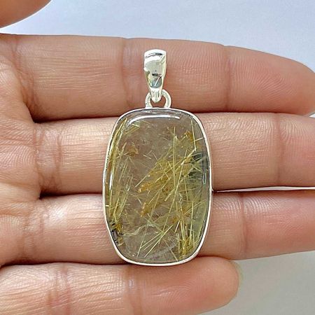 Golden Rutile Pendant