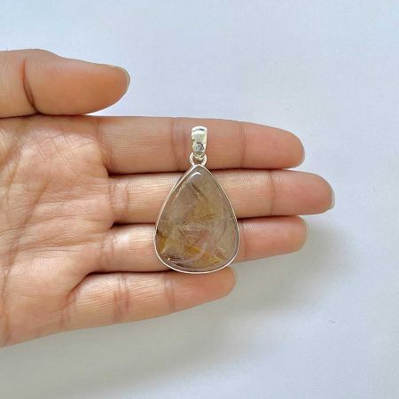 Golden Rutile Pendant