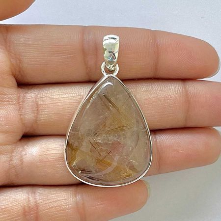 Golden Rutile Pendant