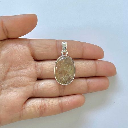 Golden Rutile Pendant