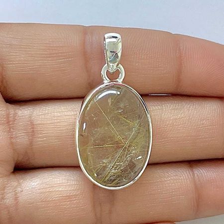 Golden Rutile Pendant