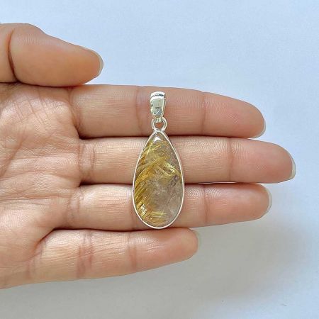 Golden Rutile Pendant