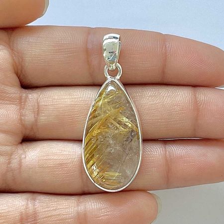 Golden Rutile Pendant