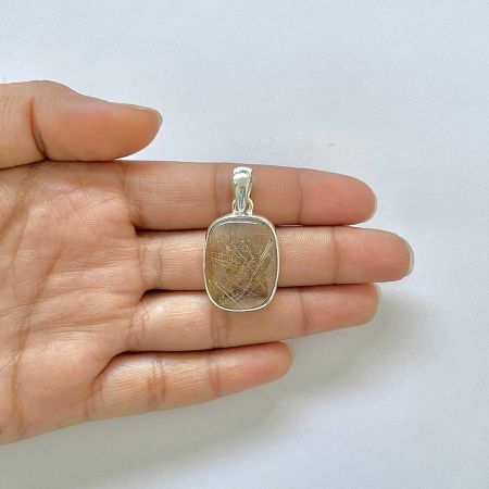Golden Rutile Pendant