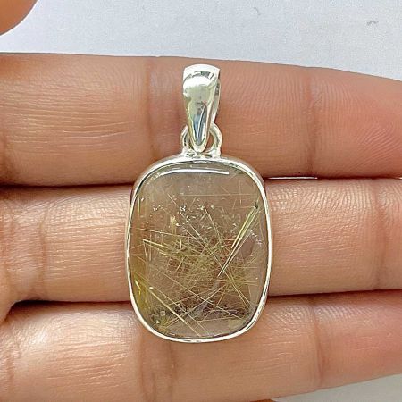 Golden Rutile Pendant