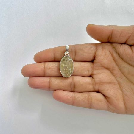 Golden Rutile Pendant