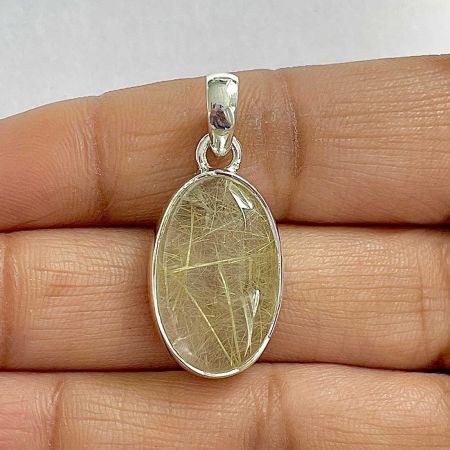 Golden Rutile Pendant