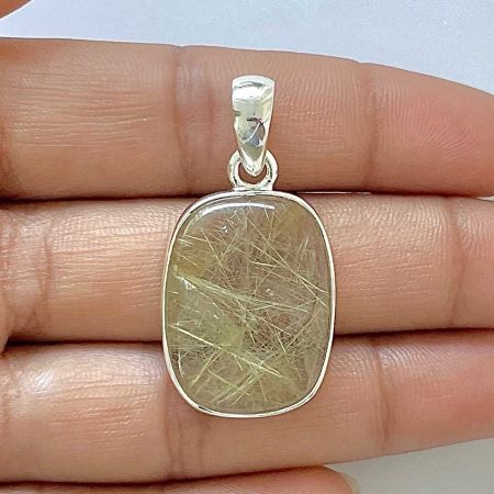 Golden Rutile Pendant