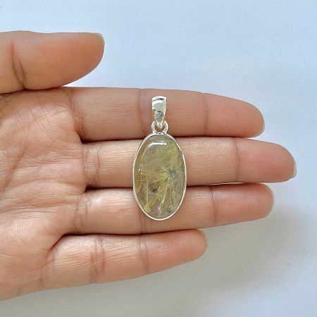 Golden Rutile Pendant