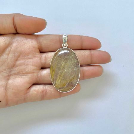 Golden Rutile Pendant