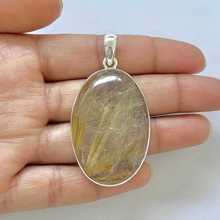 Golden Rutile Pendant