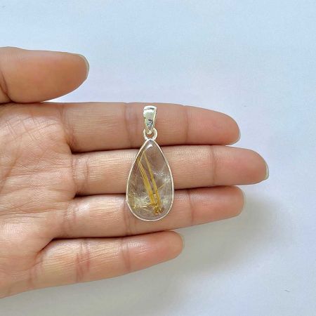 Golden Rutile Pendant