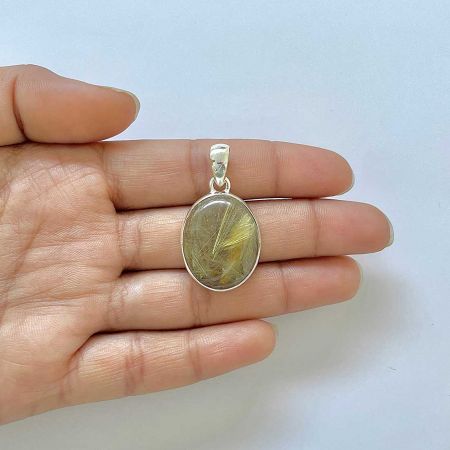 Golden Rutile Pendant