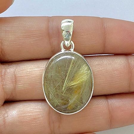 Golden Rutile Pendant