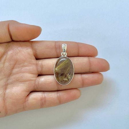 Golden Rutile Pendant
