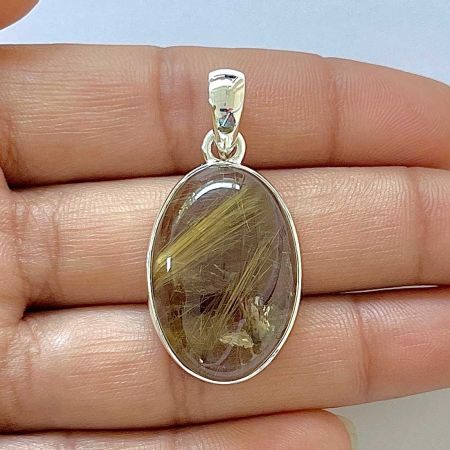 Golden Rutile Pendant