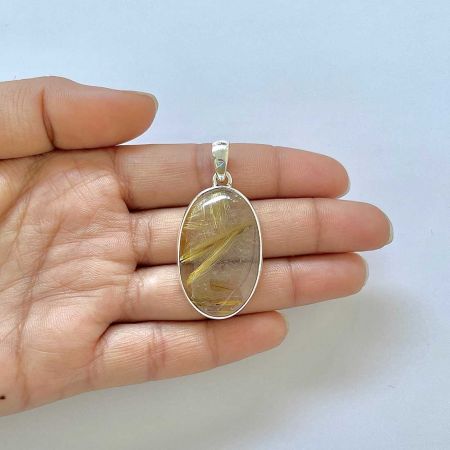 Golden Rutile Pendant