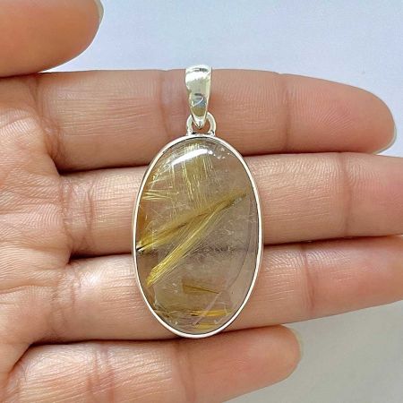 Golden Rutile Pendant