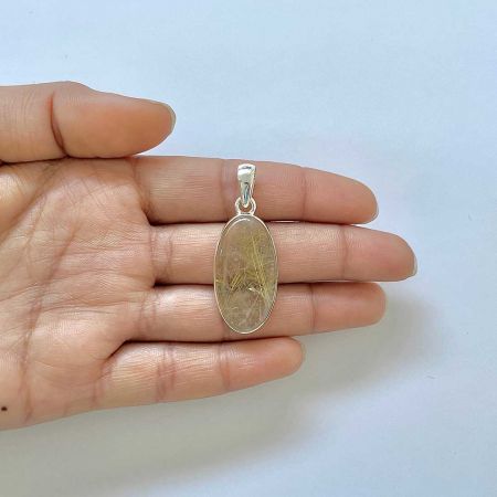 Golden Rutile Pendant