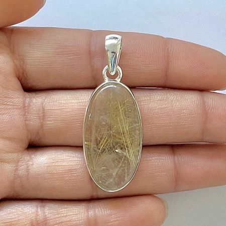 Golden Rutile Pendant