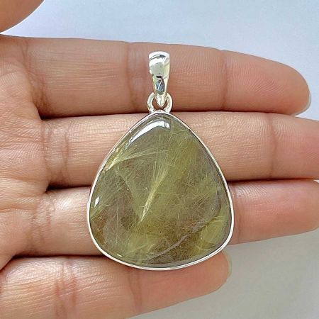 Golden Rutile Pendant