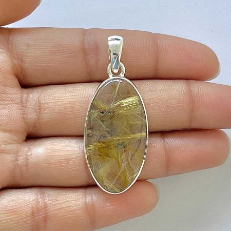 Golden Rutile Pendant