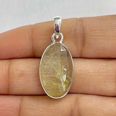 Golden Rutile Pendant