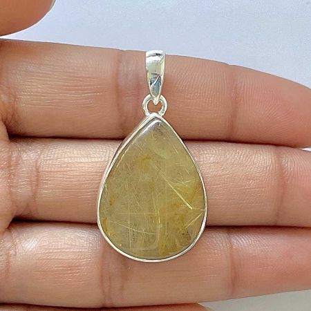 Golden Rutile Pendant