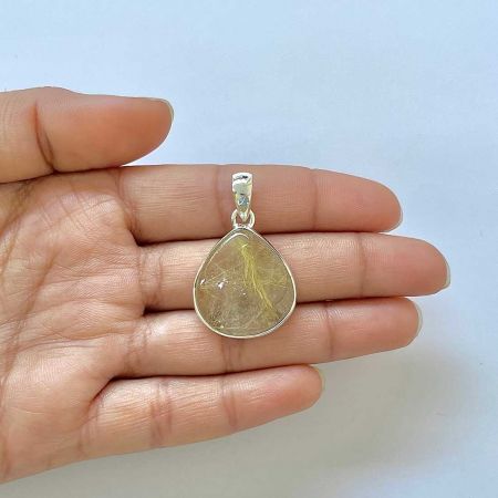 Golden Rutile Pendant