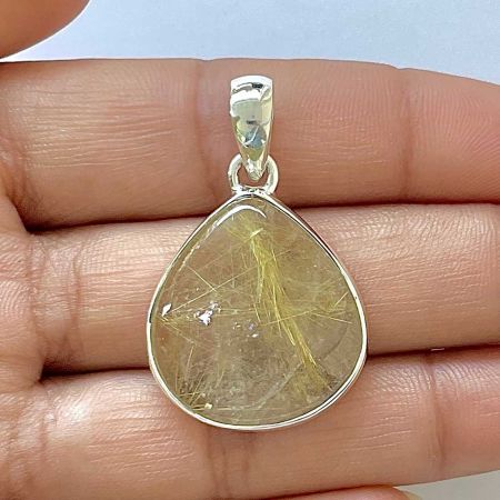 Golden Rutile Pendant