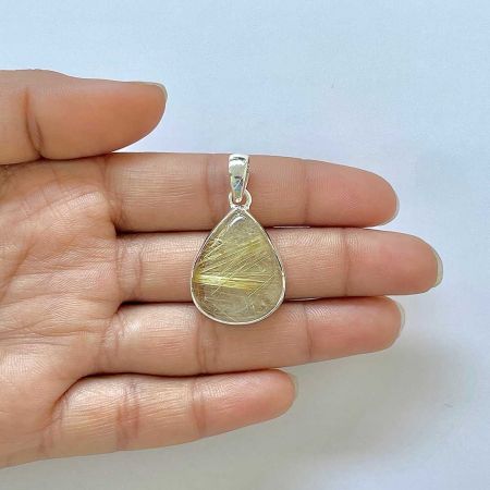 Golden Rutile Pendant