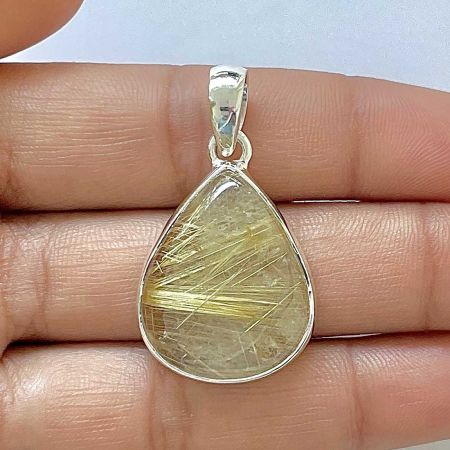 Golden Rutile Pendant