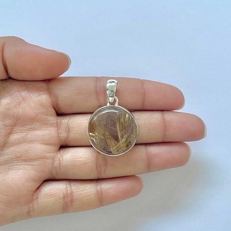 Golden Rutile Pendant