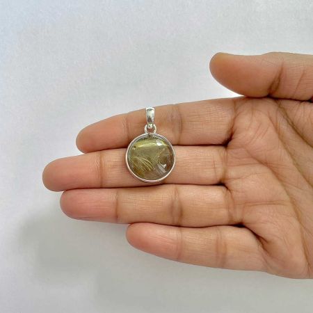 Golden Rutile Pendant