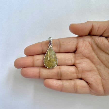 Golden Rutile Pendant