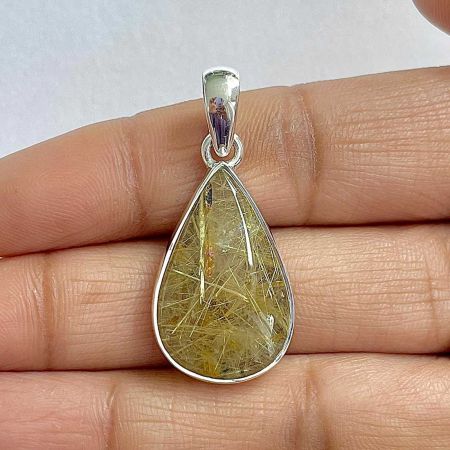 Golden Rutile Pendant