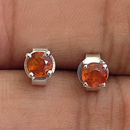 Kyanite (Orange) Stud Earring