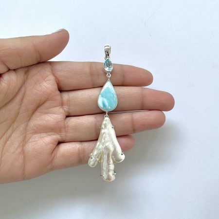 Larimar Pendant