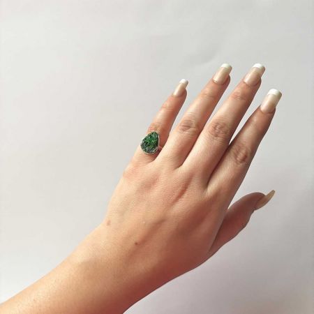 Uvarovite Ring