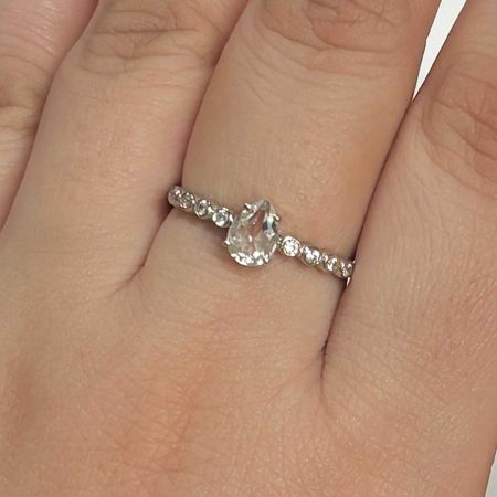 White Topaz Ring