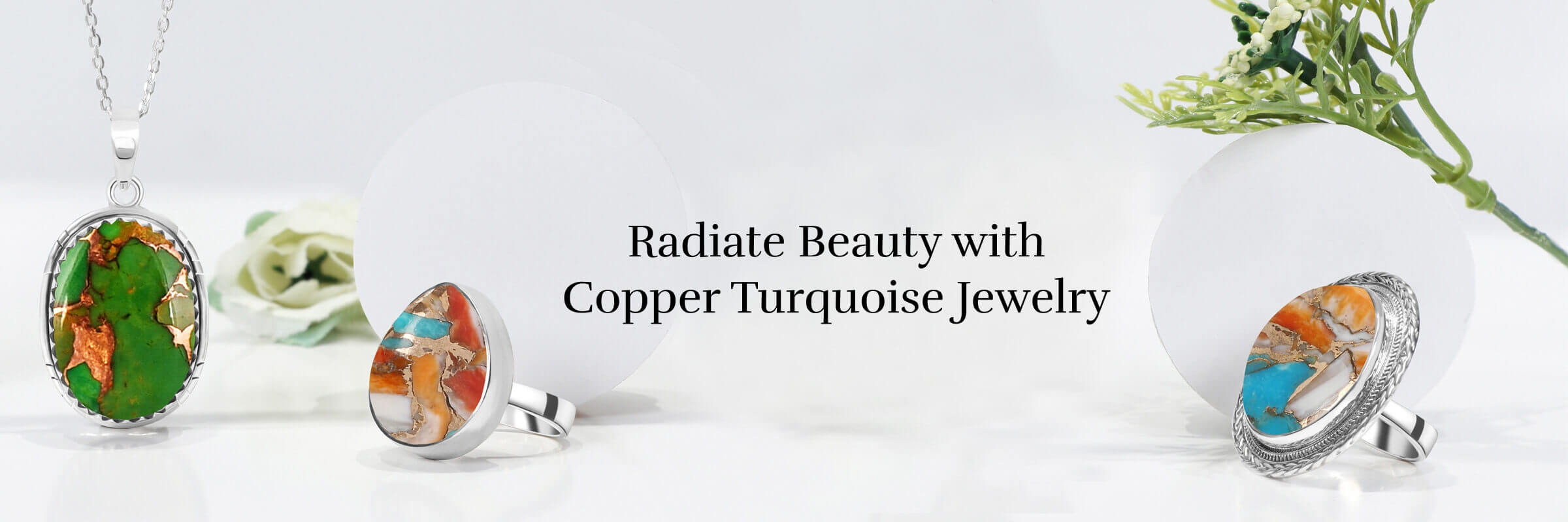 Moonlit Enchantment: Copper Turquoise Jewelry Bathed in Lunar Glow