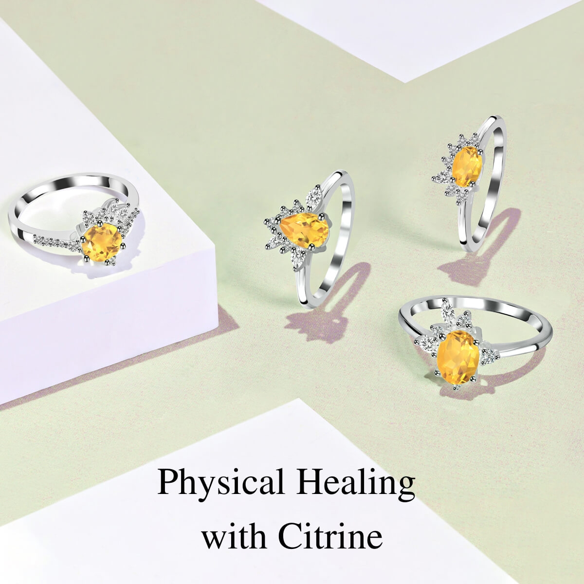 Citrine Sterling Silver Ring - Attract Abundance and Prosperity