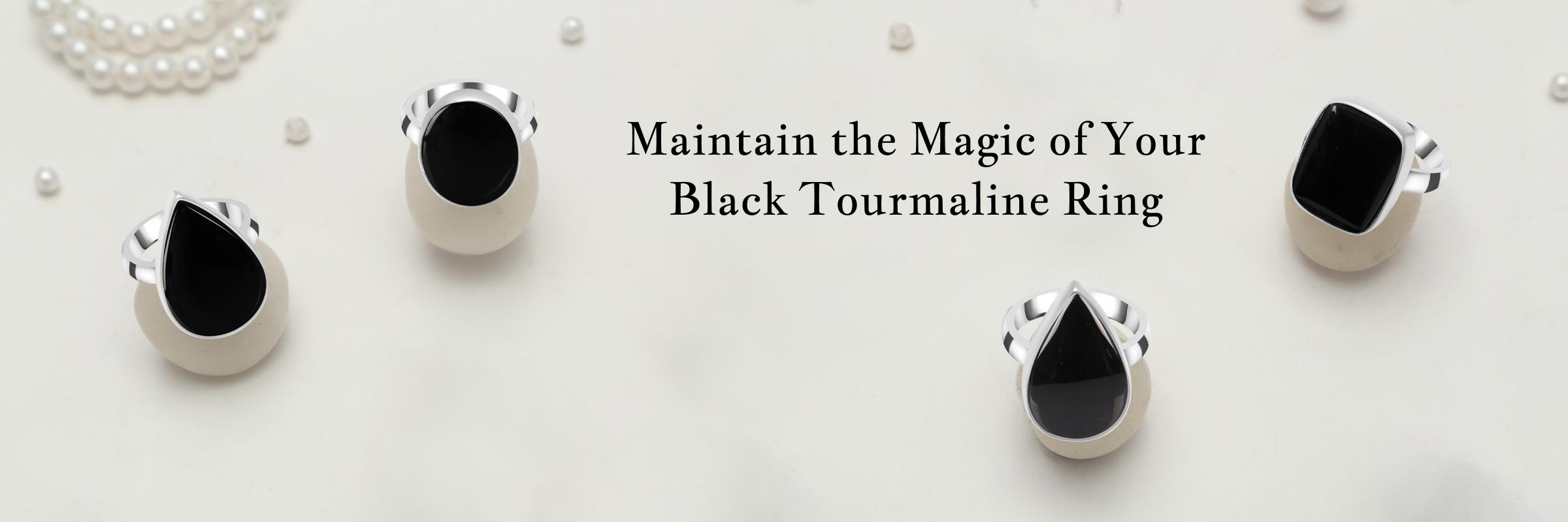 What Are The Methods Of Cleaning and Caring For Your Black Tourmaline Ring? Black Tourmaline Ring