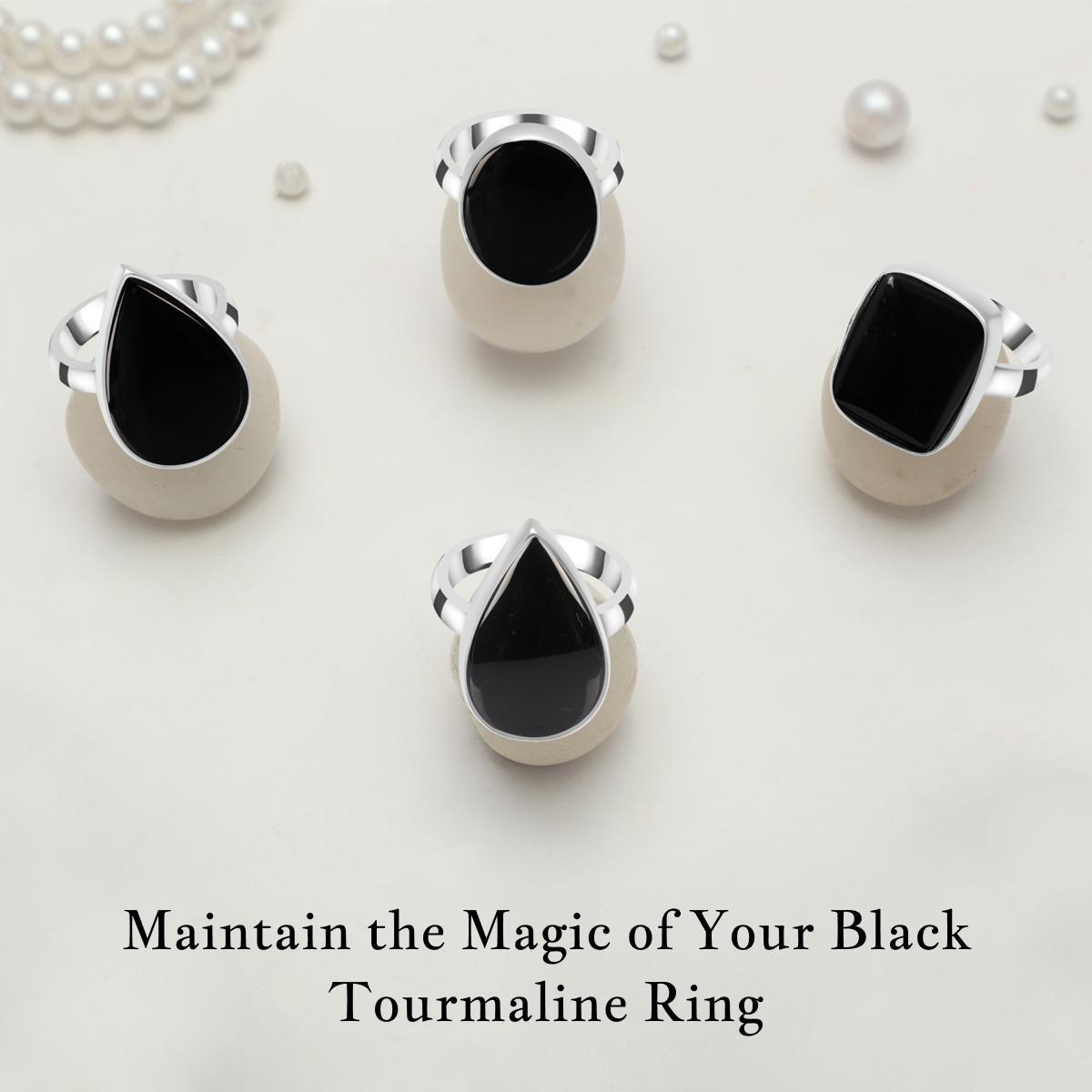 What Are The Methods Of Cleaning and Caring For Your Black Tourmaline Ring? Black Tourmaline Ring
