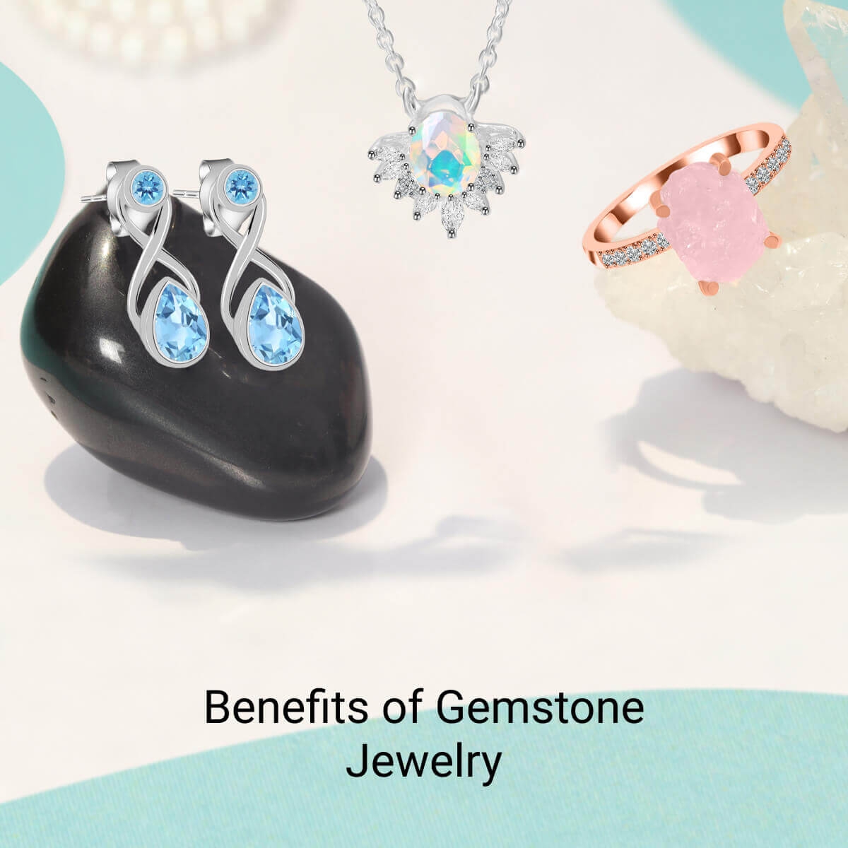 Floating Gemstone Necklace Garnet | Mejuri