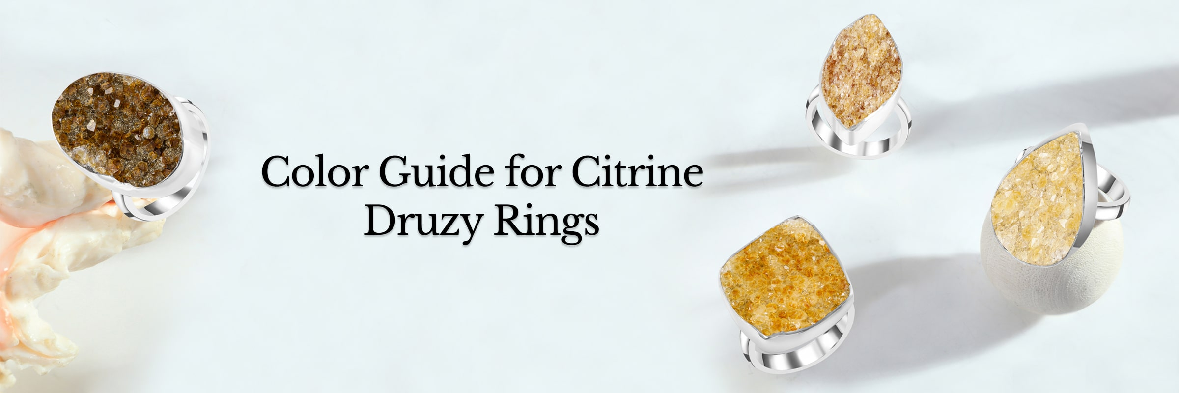 What Should Be The Color of Citrine Druzy As I Buying Citrine Druzy Rings