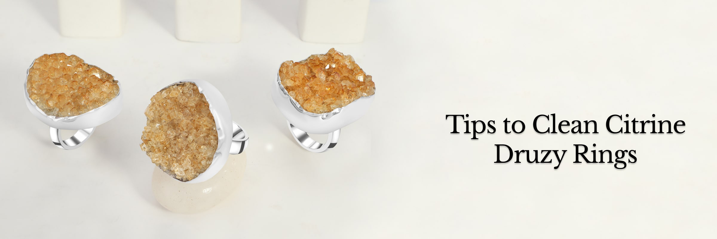 How Should I Clean My Citrine Druzy Ring