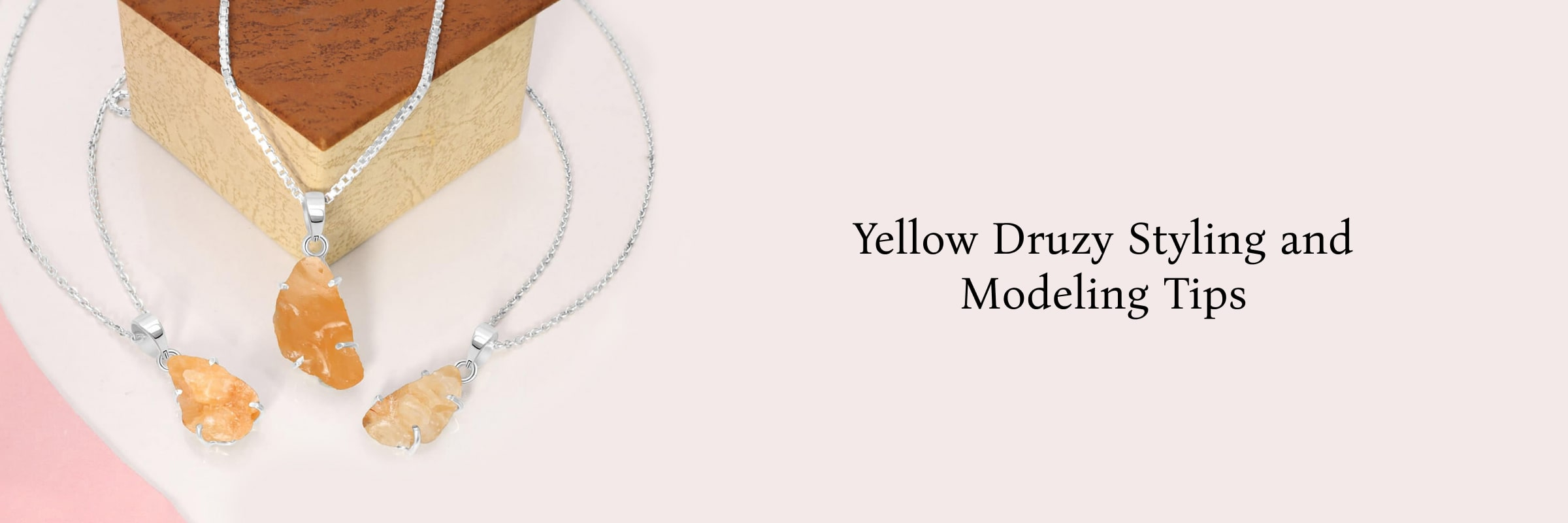 Styling and Modeling Yellow Druzy Jewelry Styling and Modeling Yellow Druzy Jewelry