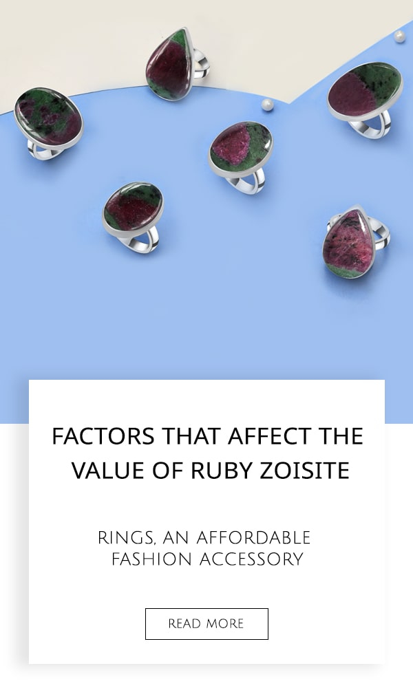 Ruby Zoisite Rings